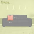 thumbnail image 3 of Majestic Home Goods Pillow 24x24 Aruba Orange, 3 of 4