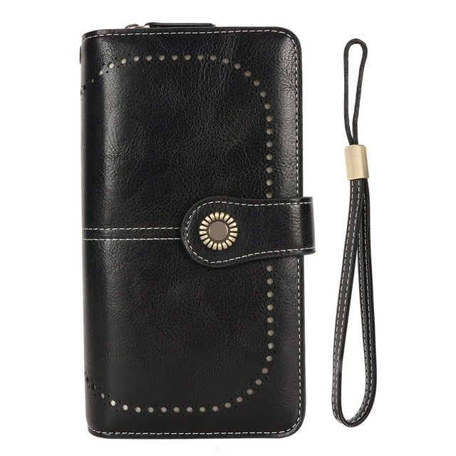 Cartera de cuero con bloqueo RFID Cartera de cuero con bloqueo RFID Cartera de cuero Cartera de cuero para mujer Salida de alta intensidad Jadeshay A