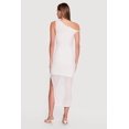 thumbnail image 3 of Women's Floral Mesh Sleeveless One Shoulder Dress, 3 of 3