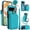 Blue, variant on For Google Pixel 9a RFID Blocking Wallet Case Magnetic Flip Cover Multi-Card Slots Zipper Pocket With Ring Clasp Detachable Shoulder Strap And Wrist Strap,Black,For Google Pixel 9a