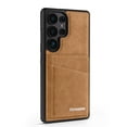 thumbnail image 2 of Allytechgroup for Samsung Galaxy S25 Case with  Credit Card Holder/ Kickstand/ RFID Blocking Premium PU Leather Magnetic Wallet Cover Soft TPU Bumper Shockproof Stand Protective Phone Shell, Brown, 2 of 16