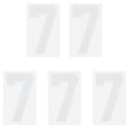 thumbnail image 1 of Parche termoadhesivo Número 7 Unique Bargains Blanco 8' Paquete de 5, 1 of 6
