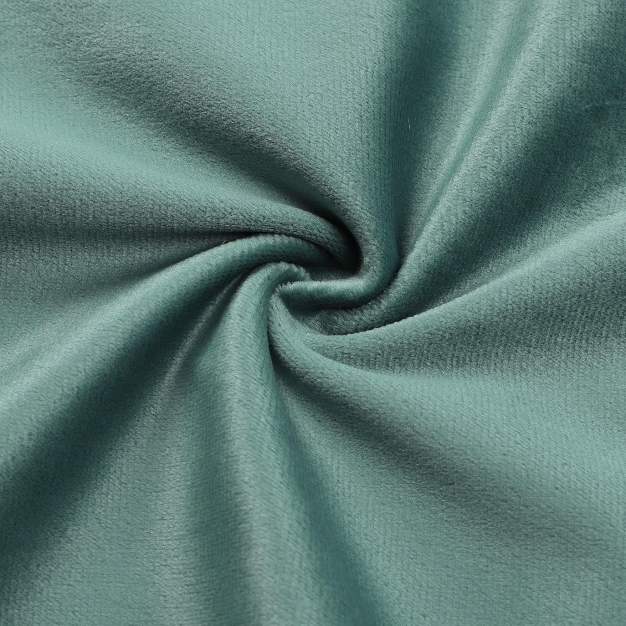 Unique Bargains Velvet Decorative softCushion Throw Pillow Cover 18" x 18" Seagreen