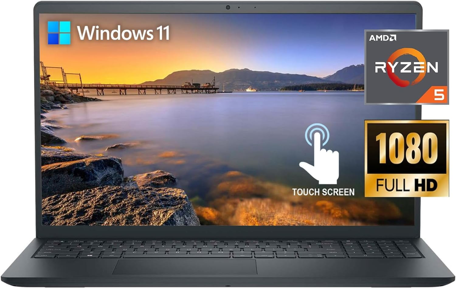 美品　Dell Ryzen 5, Ram8/SSD 256Gb Dell Inspiron 15.6