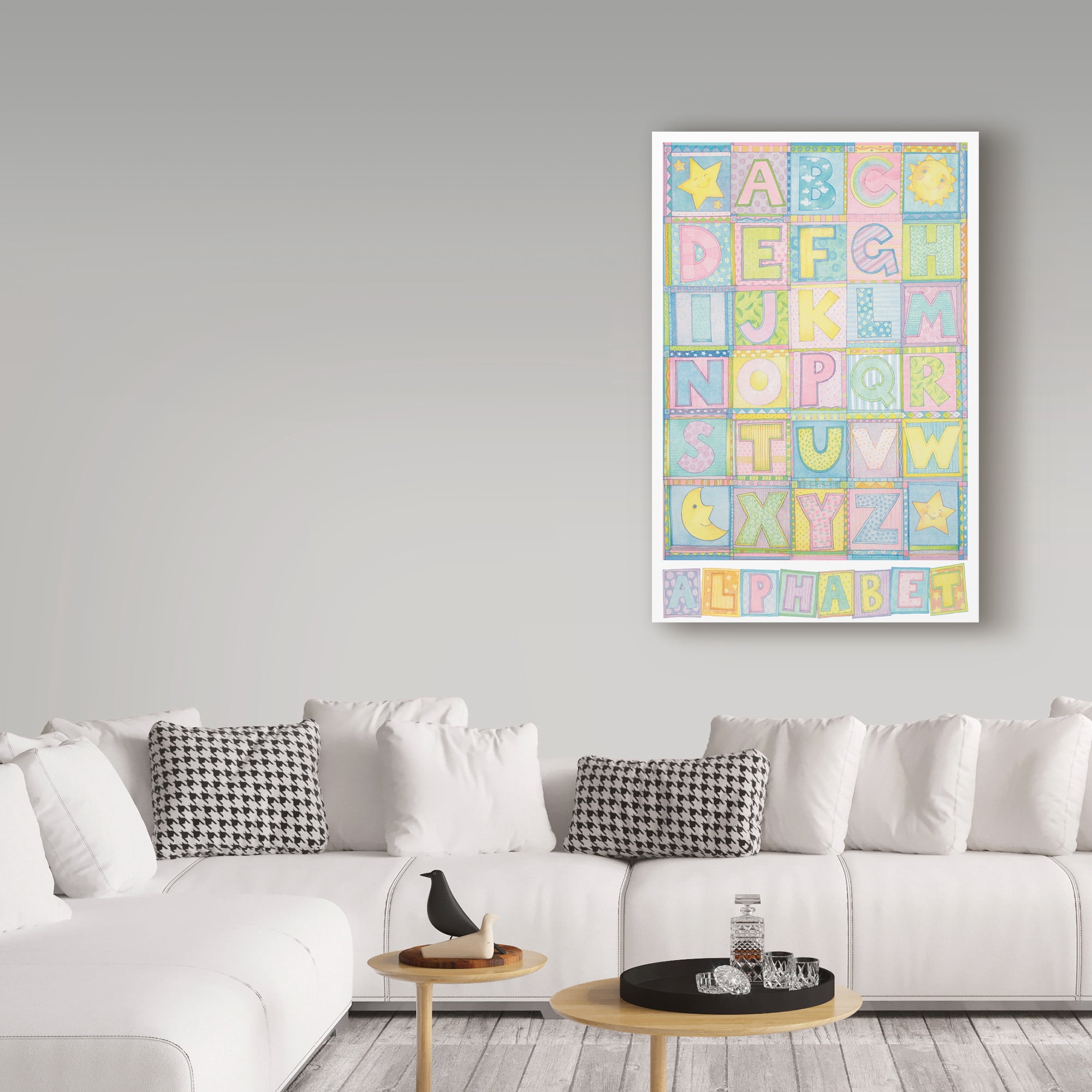 Trademark Fine Art 'Alphabet' Canvas Art by Cheryl Piperberg