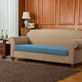 thumbnail image 5 of Subrtex Stretch Fabric Jacquard and Polyester Sofa Seat Cushion Slipcover, Denim Blue, 5 of 7