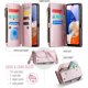 thumbnail image 2 of funda billetera para Samsung Galaxy A14 con Protección RFID, Ranuras para tarjetas, Pata de Cabra, Correa Desmontable-Funda para teléfono tipo Bandolera con Tapa de Cuero PU a prueba, 2 of 9