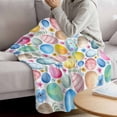 thumbnail image 3 of Easter Blanket Soft Cozy Warm Throw Blanket for Couch, Plush Fuzzy Flannel Fleece Blankets for Sofa, Spring Country Colorful Eggs Flower Leaf Plant Bed Blankets Lightweight Gifts for Women, 40"x60", 3 of 9