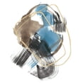 thumbnail image 3 of Goldberger, Jennifer 15x18 Black Modern Framed Museum Art Print Titled - Gold Loops I, 3 of 5