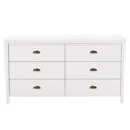 thumbnail image 4 of CorLiving Boston Modern Engineered Wood 6 Drawer Wide Dresser for Adult Bedroom with Interlocking Drawers, 4 of 9
