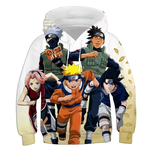Nueva sudadera con capucha 3d para niños Animación japonesa Fire Shadow Street Sudadera con capucha informal Sudadera con capucha 3d para niños Ropa deportiva para hombres Hoodi140 zhangyuxiang CONDUJO