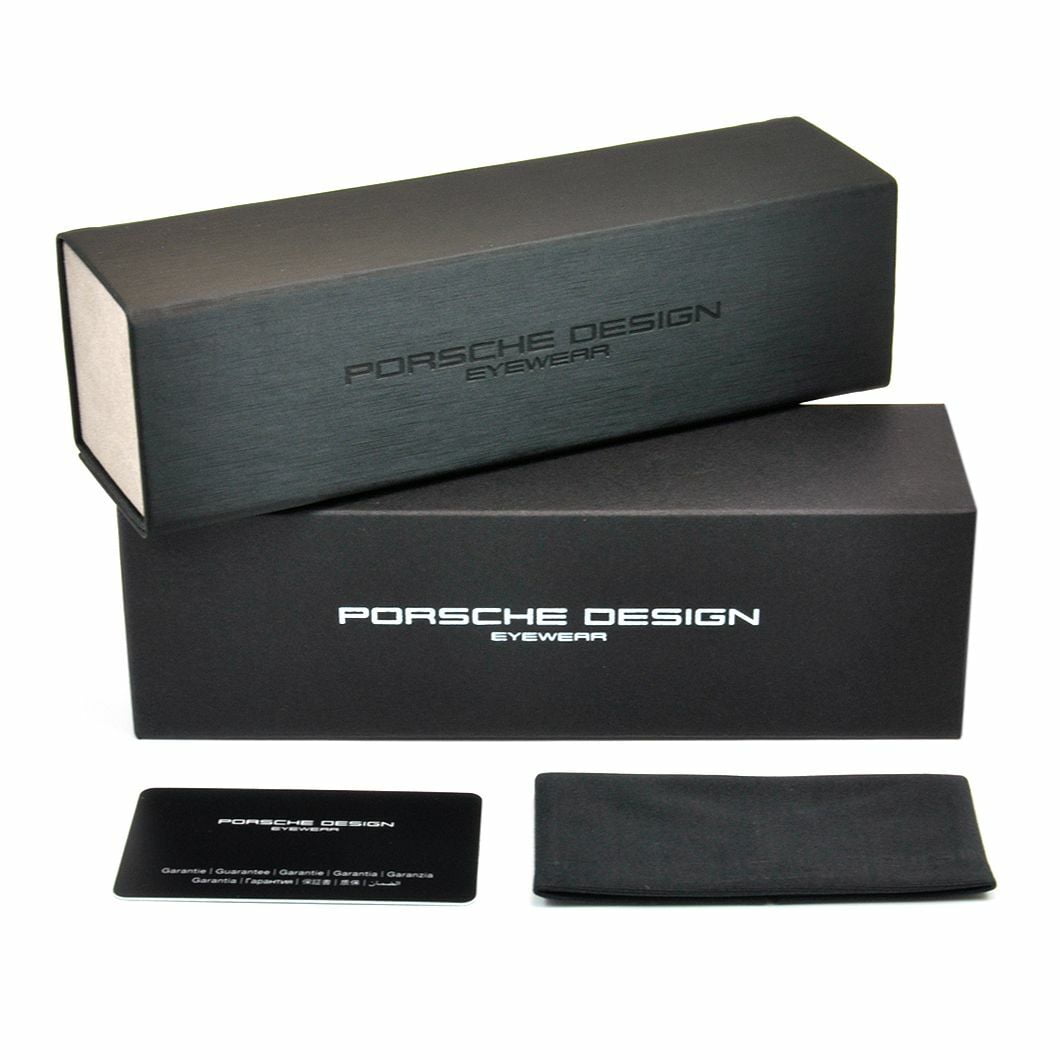 PORSCHE P8478 B Sunglasses Titanium Frame Silver Mirrored Lenses 69mm