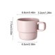 thumbnail image 3 of 320ml Brushing Cup Rinsing Cup Couple Toothbrush Cup Creatives Handle Jar Cup Plastic Thickened Stacked Cup, 3 of 6