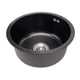 thumbnail image 1 of Fregadero de Cocina Pequeño Bajo, De Acero inoxidable, Fregadero de Cocina de Acero inoxidable, Resistencia a la Erosión de la Cocina, forma redonda para la cocina, 1 of 7