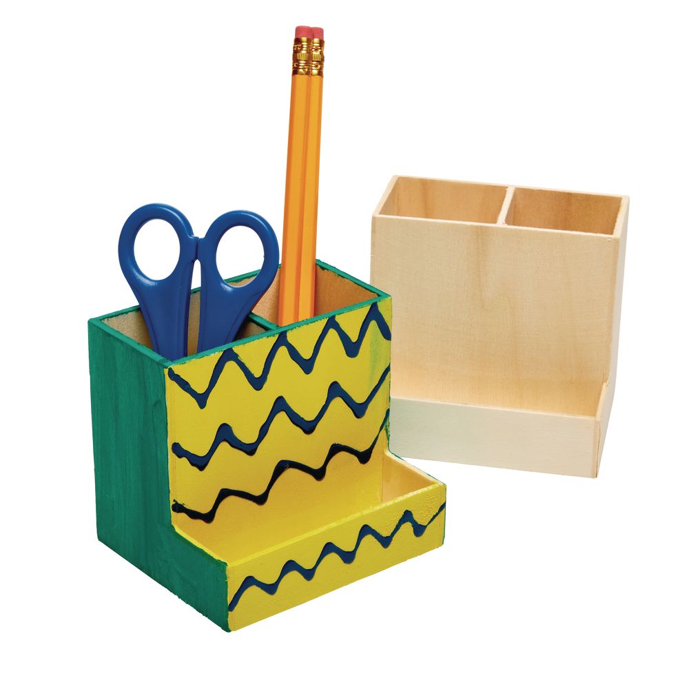 Colorations Wooden Desktop Organizer Set of 12