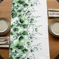 thumbnail image 5 of Table Runners 70 Inches Long Dress Scarves, Green Blooms Floral Farmhouse Coffee/Dining/Kitchen Table Decor, Holiday Table Runner, Farmhouse Spring Flowers Botanical 13x70 Inch, 5 of 9