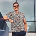 thumbnail image 4 of Balery Daisies Flowers Camisa Polo de Hombre con Estampado, de Manga Corta y Tejido Medio, Camisa Tipo Golf Polo-4X-Large, 4 of 6