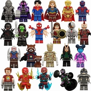 SwiftBricks 24-Piece Space Bâtir des blocs d'aventure avec des figures d'action de 1,77 pouce