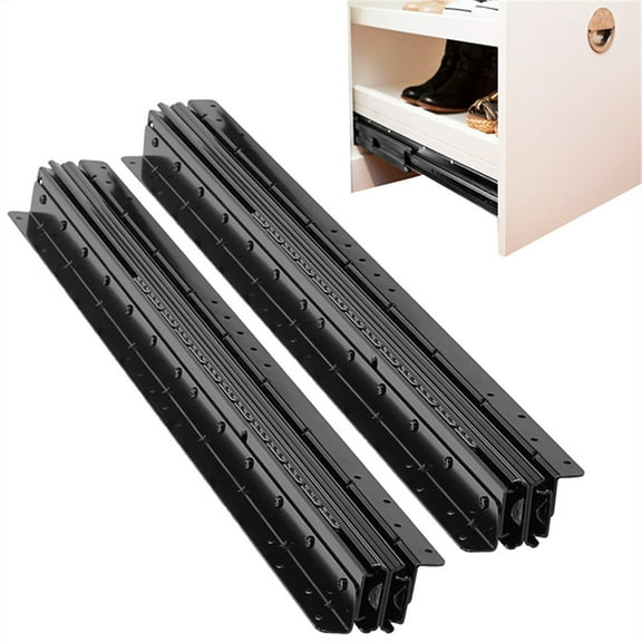 Tohu Full Extension Sturdy Drawer Runners 39.4"-88.6" Extensible 3.2" Wide Undermount Cabinet Slides