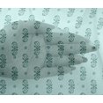 thumbnail image 4 of oneOone Viscose Chiffon Fabric Circle|Leaves & Paisley Block Print Fabric BTY 42 Inch Wide, 4 of 4