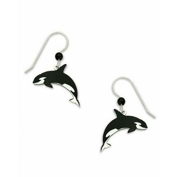 KILLER WHALE Hypo-Allergenic Earrings, Sterling Silver Plated, by Sienna Sky