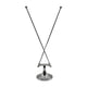 thumbnail image 1 of Soporte para bandera de mesa, base para bandera de mesa, soporte para mástil de bandera para oficina y escritorio, ideal para el hogar. Plata, 1 of 9