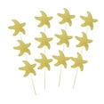 thumbnail image 4 of 12 adornos para tartas con purpurina, diseño de criatura dorado, 4 of 8