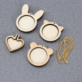 thumbnail image 4 of Miangastore 5 Pcs Eco-friendly Mini Wood Hoops for Embroidery Crafting 4.5cm 4cm, 4 of 8