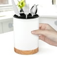 thumbnail image 2 of Contenedor de almacenamiento de cubiertos, soporte para cucharas, utensilio para el hogar, estante desmontable para uso diario., 2 of 6