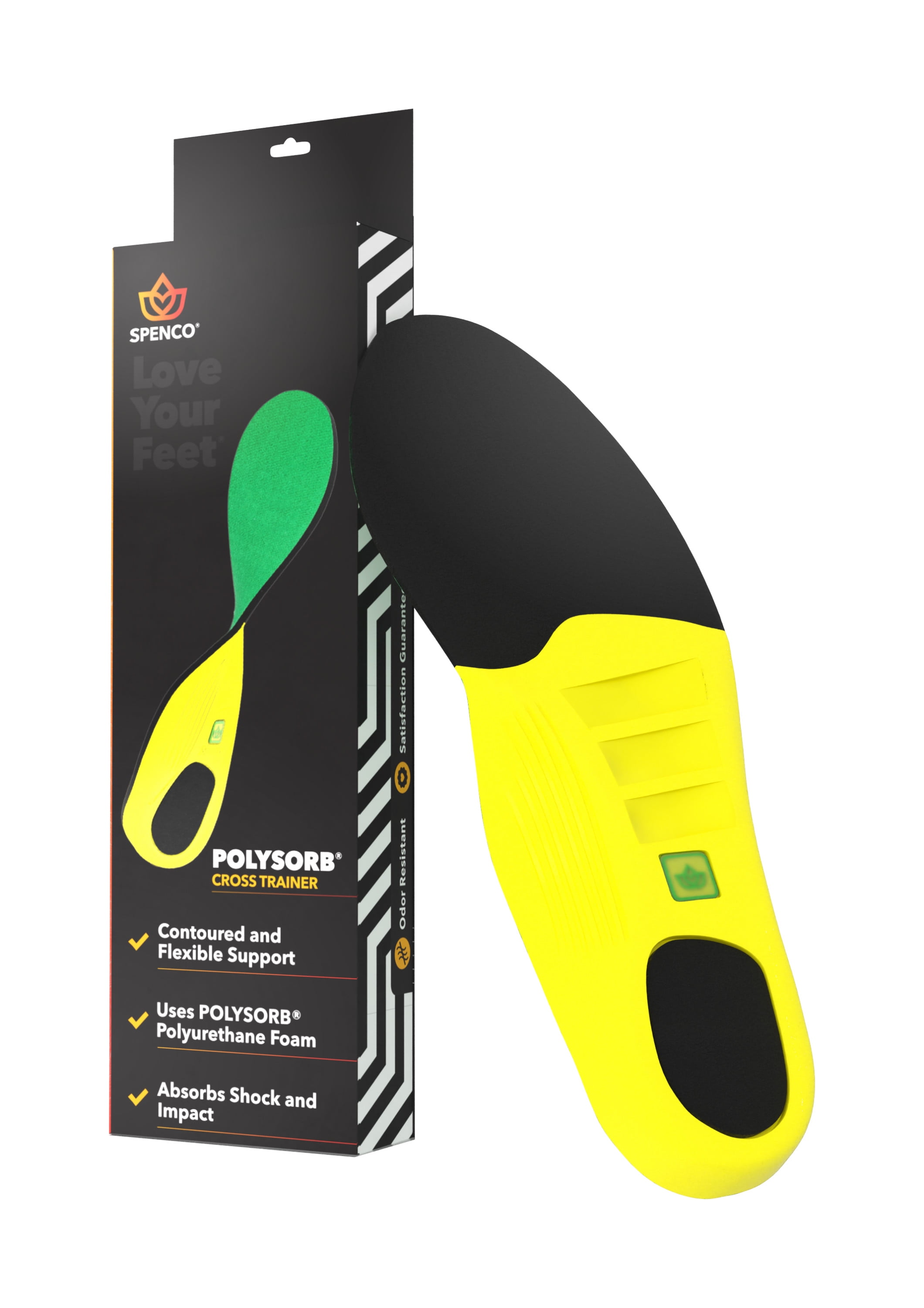 Spenco Polysorb Earthbound Insoles 55% Recycled Material 