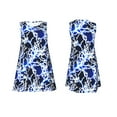thumbnail image 7 of Naloa Blue Lightning2 Print Women's Summer Spring Casual Beach Sundress,Vacation Sleeveless Tank Crewneck Loose Dresses, 7 of 7