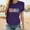 Purple, variant on Rigardu Long Sleeve Shirts for Women Fall Outfits for Women 2024 Senior 2025 Graduate College Graduation Class Of T Shirt Black L