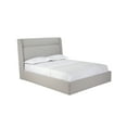 thumbnail image 3 of Whiteline Modern Living Tokyo Bed Queen, Fully Upholstered, Light Grey Fabric CIR-FB606-F-LGRY, Headboard with Side Edges and Padded Rectangular Design., 3 of 3
