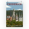thumbnail image 3 of Frederick, Maryland, City of Clustered Spires (16x24 Giclee Gallery Art Print, Vivid Textured Wall Decor), 3 of 3