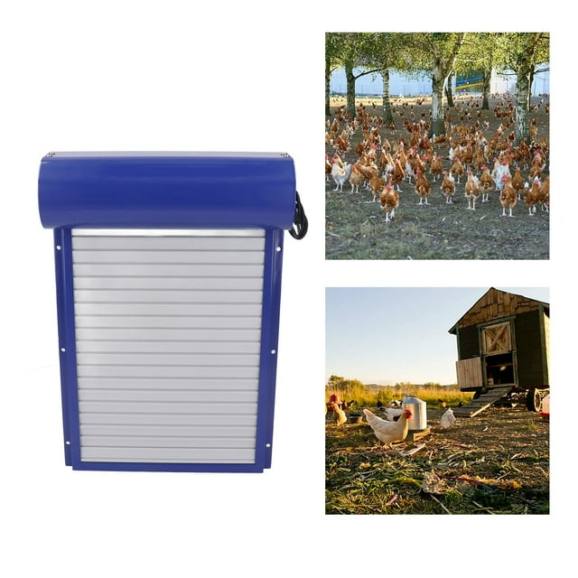 Puerta Automática De Gallinero, Abridor De Puerta De Pollo De Inteligencia De aleación De Aluminio Con Pantalla LED Para Granja