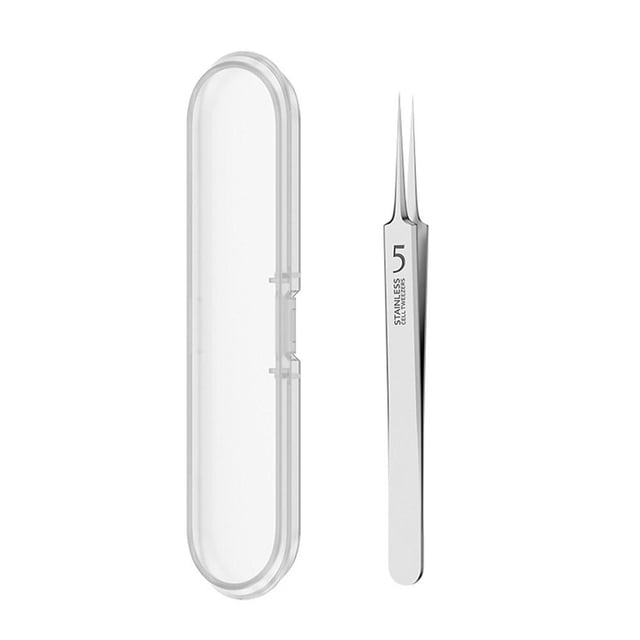 Pimple Extractor Acne Clip Beauty Tool Ultra-sharp Tweezers Cell Tweezers With Case Stainless Steel Comedone Extractor Blackhead Remover
