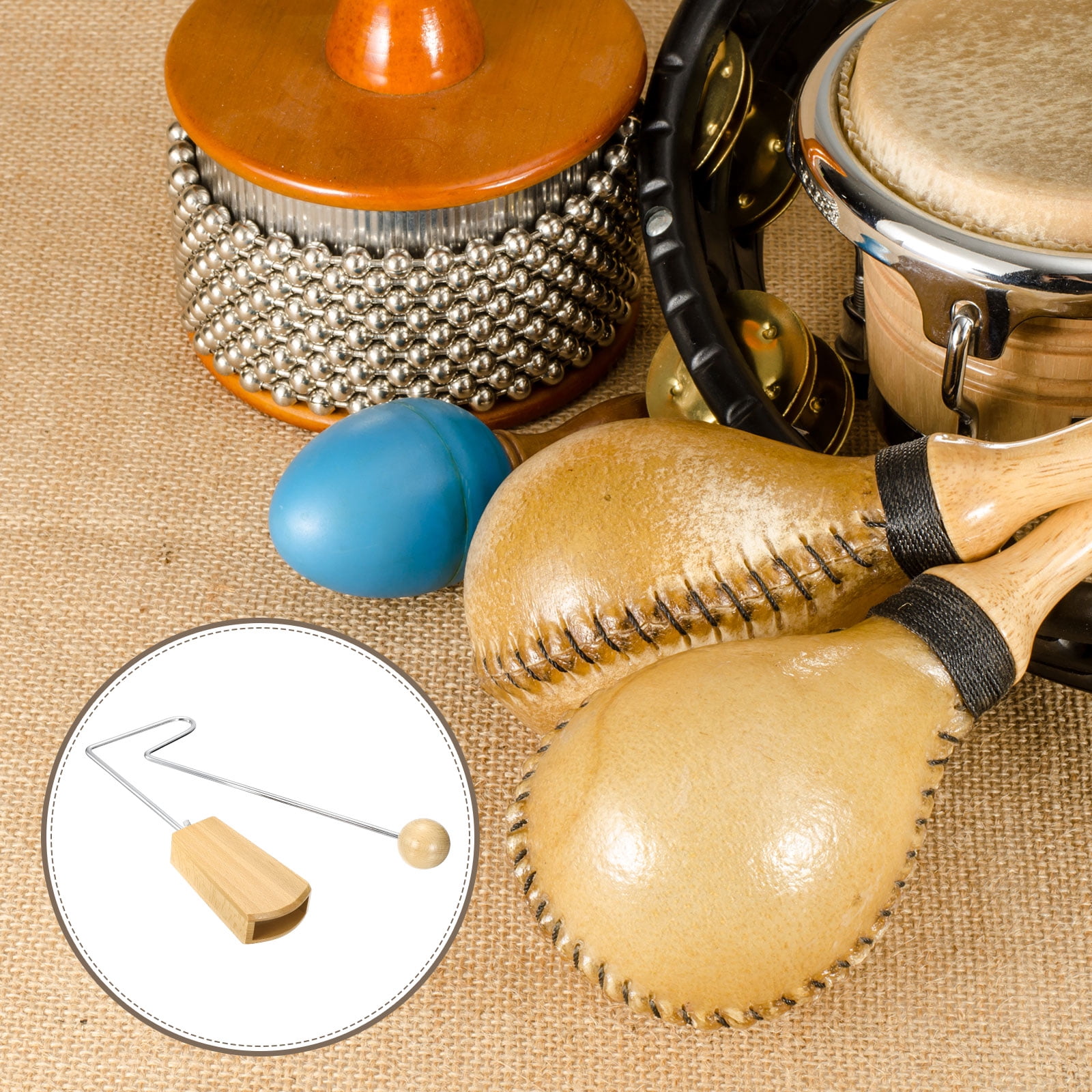 Vibraslap Percussion Instrument VibraSlap Latin Handheld Musical Instrument for Musicians, Bands, Studios, Large