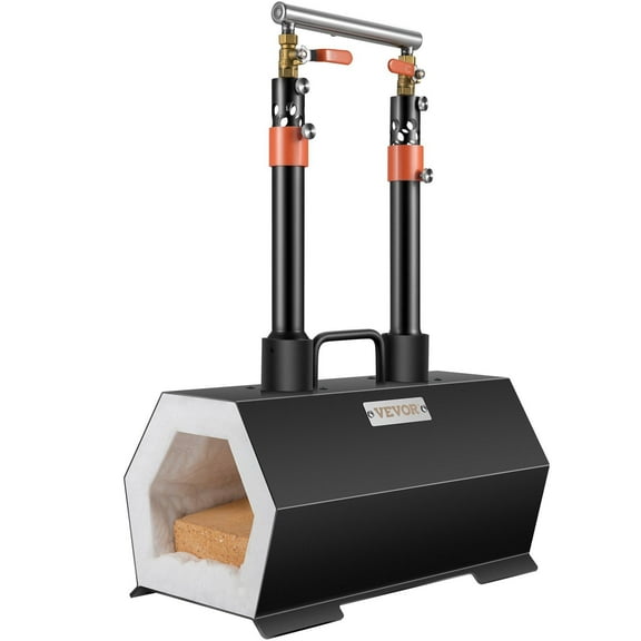 Portable Propane Forge Double Burner - High Capacity Blacksmith Farrier Forge, Knife Making Tool, Mini Furnace for Gas Forging, Complete DIY Metalworking Kit