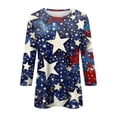 thumbnail image 5 of Women's 250 Anniversary USA Shirt 250th Anniversary USA Shirt V Neck Patriotic 4th of July Shirts, 5 of 5