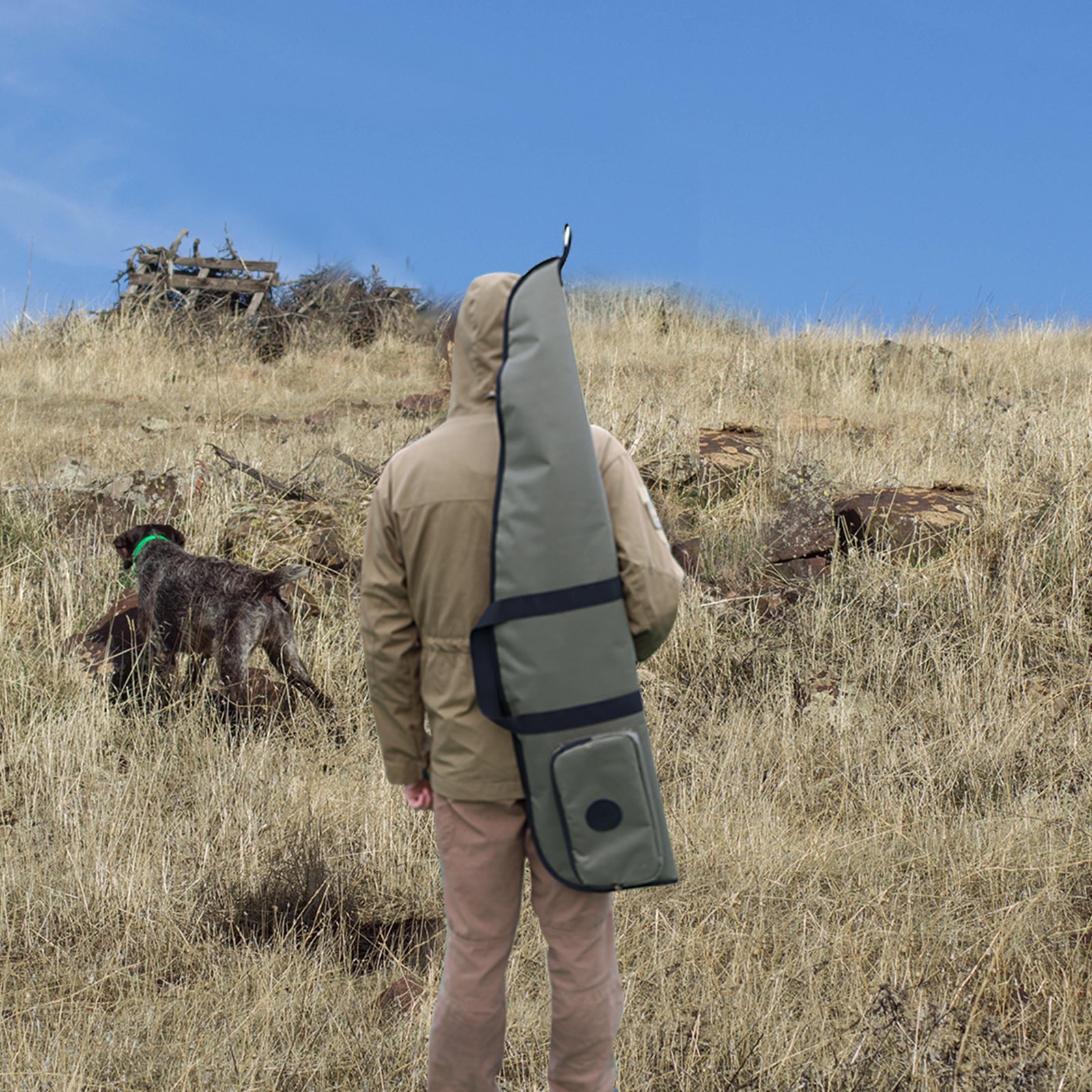 TOURBON 44'' Nylon Bag for Hunting, Green