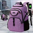 thumbnail image 2 of Mochila Impermeable De Gran Capacidad Para Portátil De 17,3 Pulgadas Con Puerto De Carga USB, Mochila De Viaje Casual Con Múltiples Compartimentos, Mochila Escolar, 2 of 3