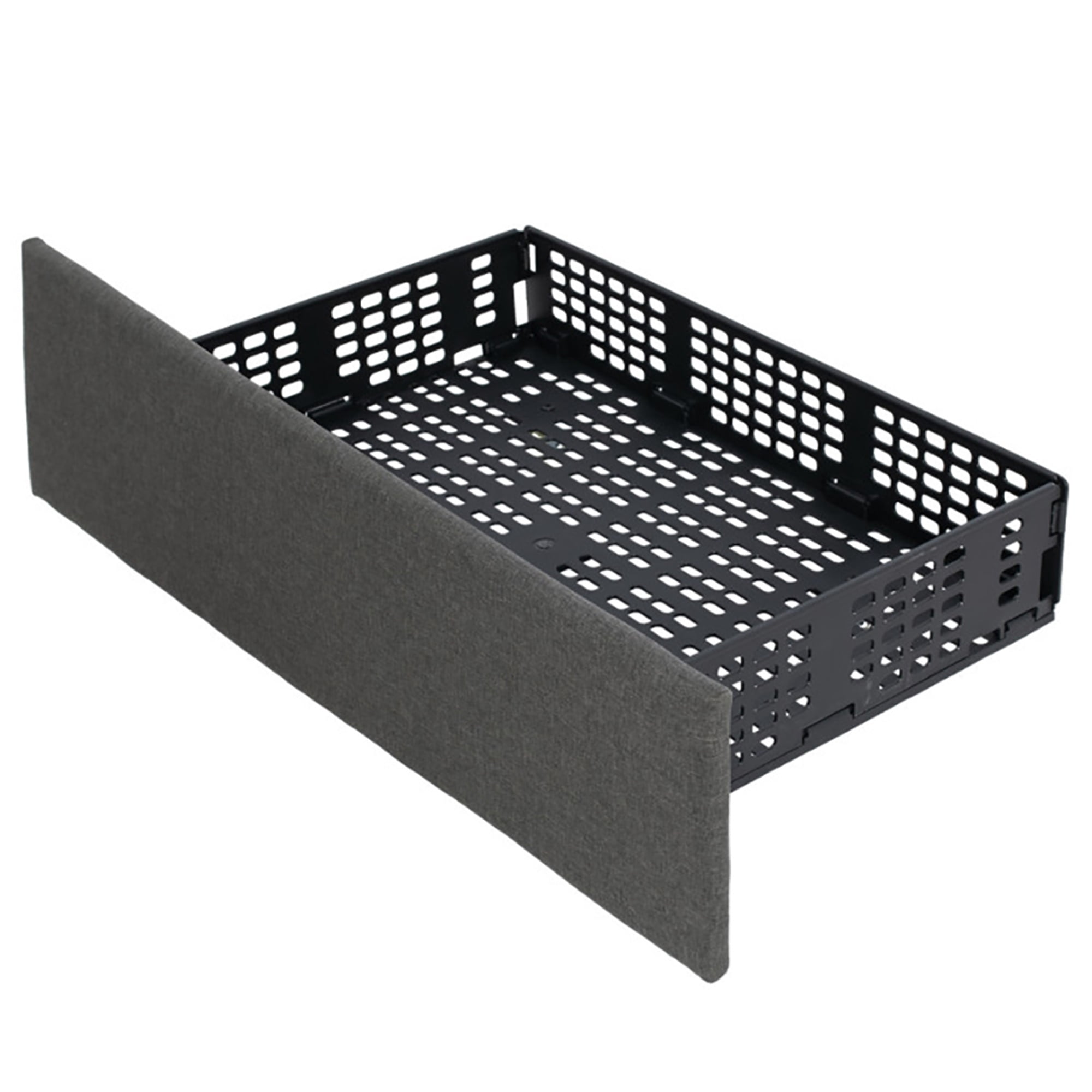 Kadyn Upholstered Queen LED Bed Frame with Headboard and 4 Drawers-Queen Size
