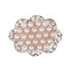 thumbnail image 2 of 10x Phenovo Crystal Faux Alloy 27mm Diamante Perla Placa Frontal Decoración Con Hebilla SM SunniMix Botón de perlas de cristal, 2 of 6