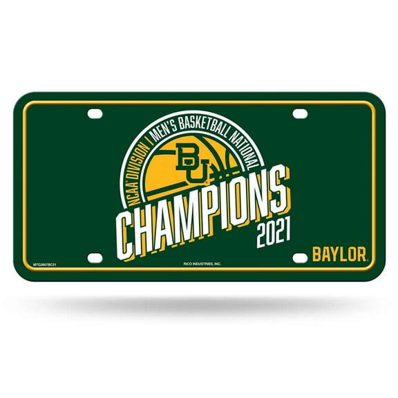 BAYLOR 2021 BBALL CHAMP METAL TAG