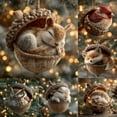 thumbnail image 4 of Animal Acorn Ornaments for Home Decor, Featuring Various Animals in Acorn Shells, Made of Acrylic, 4 of 9