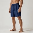 thumbnail image 7 of Eagokdc Men's Elastic Waist Shorts Casual Loose Comfy Drawstring Big And Tall Short With Pockets Size S-4XL, 7 of 7