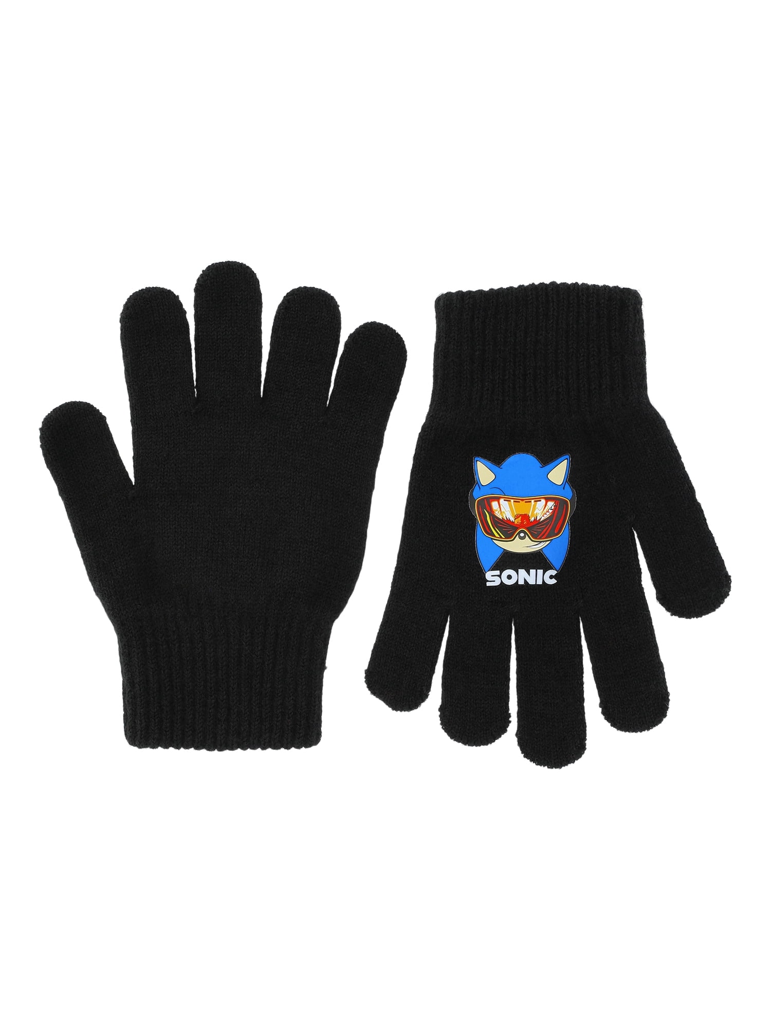 Sonic the Hedgehog Graphic Beanie Hat and Gloves Set, 2-Piece