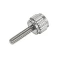 thumbnail image 4 of Uxcell 10Pcs Round Flat Head Knurled Thumb M2.5x10mm Hand Clamping Threaded Screws Knob Bolts for Calipers, 4 of 5