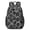 Black and Gray, variant on Black and Gray Leopard Print Pattern 17" School Backpacks for Teens,Waterproof Oxford Fabric,S-Shape Padded Straps for School,Travel,Hiking,Camping