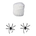 thumbnail image 1 of Decoración De Halloween Decoraciones De Halloween Telarañas Luminosas Decoraciones De Telarañas Que Brillan En La Oscuridad Telas De Araña Estiradas Con Araña Falsa Telarañas, 1 of 9